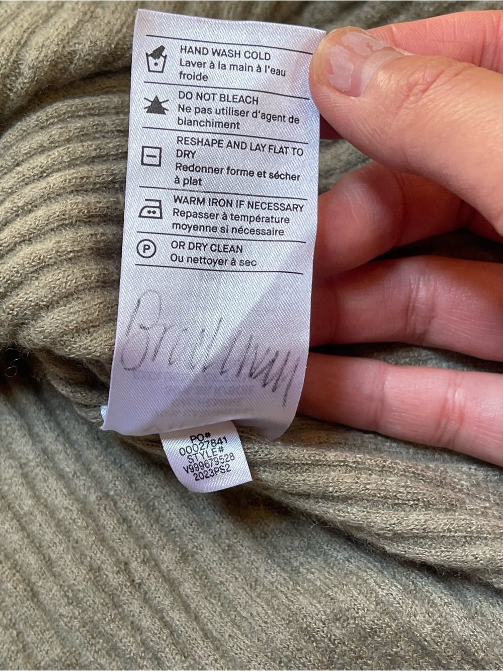 Vince Artichoke Ribbed Cashmere Silk Cardigan Green Size L - Picture 13 of 15